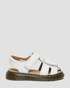 Taaperoiden Moby II Leather Strap Velcro -sandaalit in Valkoinen