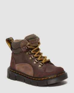 Taaperoiden Raffe Leather & Suede -maiharit in Tummanruskea