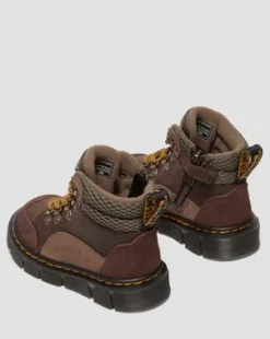 Taaperoiden Raffe Leather & Suede -maiharit in Tummanruskea