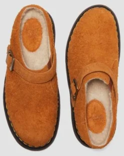 Tekoturkisvuoratut Isham Faux Shearling Suede -lipokkaat in Pecan Brown