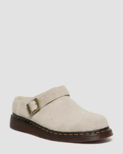 Tekoturkisvuoratut Isham Faux Shearling Suede -lipokkaat in Vintage Taupe