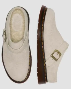 Tekoturkisvuoratut Isham Faux Shearling Suede -lipokkaat in Vintage Taupe