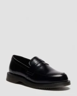 Temara Polished Smooth -kiiltävänahkaiset loaferit in Musta
