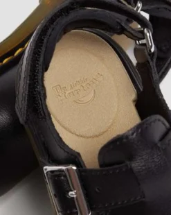 Toddler Jorgie Leather Mules in Musta