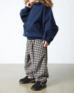 Toddler Jorgie Suede Mules in Musta