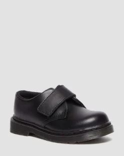 Toddler Kamron Leather Strap Velcro Oxford -kengät in Musta