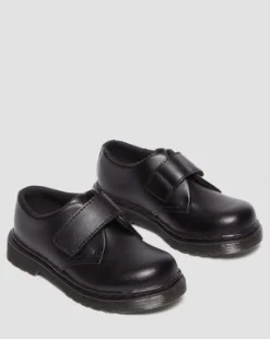 Toddler Kamron Leather Strap Velcro Oxford -kengät in Musta