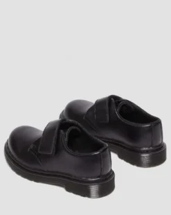 Toddler Kamron Leather Strap Velcro Oxford -kengät in Musta