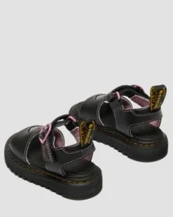 Toddler Marlowe Ii Glitter Heart Leather Strap -kengät in Musta