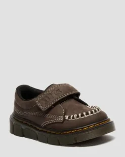 Toddler Raffe Strap Tumbled Nubuck Strap -kengät in Tummanruskea