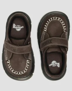 Toddler Raffe Strap Tumbled Nubuck Strap -kengät in Tummanruskea