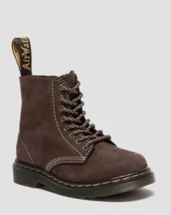 Toddler 1460 Tumbled Nubuck -maiharit in Tummanruskea