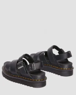 Voss II Athena Leather Strap -sandaalit in Musta