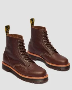 1460 Wild Grain Leather -maiharit in Sepia Brown