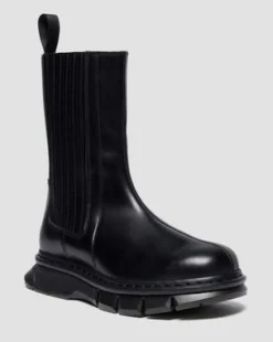 14XX QUBIST CHELSEA-BOOTSIT in Musta
