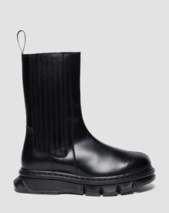14XX QUBIST CHELSEA-BOOTSIT in Musta