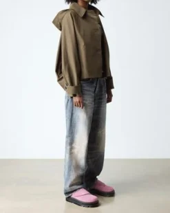 Zebzag Anywair Suede Platform Mules -lipokkaat in Dusty Rose Pink
