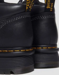 Zebzag Leather Casual 4-Eye Lace-Up -maiharit in Musta