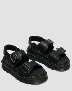 Zebzag Pisa Leather Platform -sandaalit in Musta