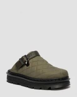 Zebzag Quilted Canvas Platform -lipokkaat in Dms Oliivi