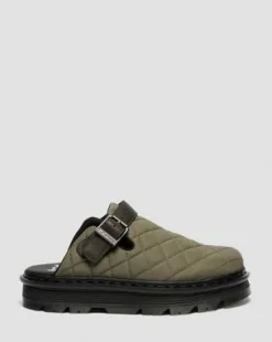 Zebzag Quilted Canvas Platform -lipokkaat in Dms Oliivi