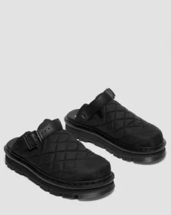 Zebzag Quilted Canvas Platform -lipokkaat in Musta