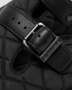 Zebzag Quilted Canvas Platform -lipokkaat in Musta