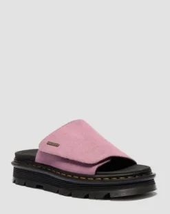 Zebzag Suede Platform Slides -sandaalit in Dusty Rose Pink