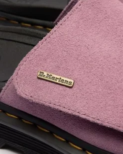 Zebzag Suede Platform Slides -sandaalit in Dusty Rose Pink