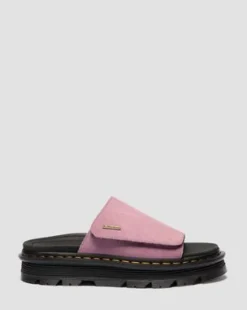Zebzag Suede Platform Slides -sandaalit in Dusty Rose Pink
