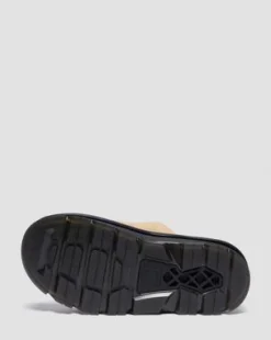 Zebzag Suede Platform Slides -sandaalit in Gyldenbrun