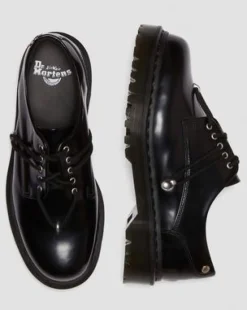 Zeffir 5-eye Leather Bex -kengät in Musta